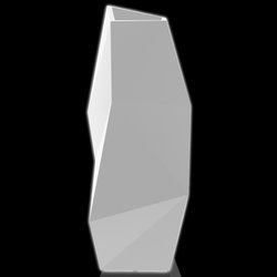 FAZ 44x49/110 wysoka donica designerska podświetlana biała LED